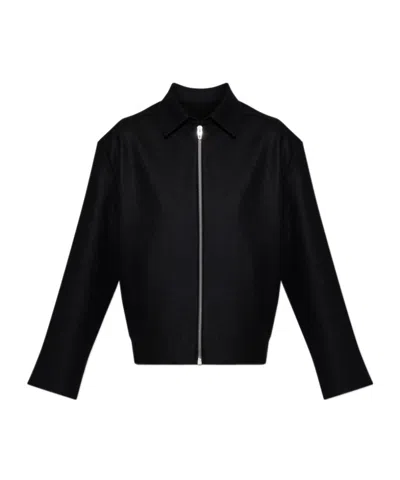 Jil Sander Long-sleeve Jacket In Black