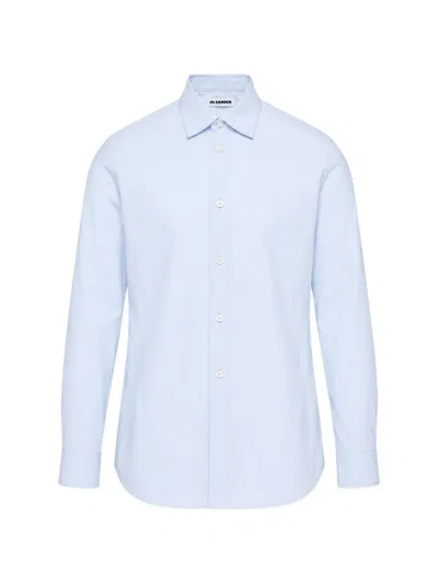 Jil Sander Long-sleeve Shirt In Blue