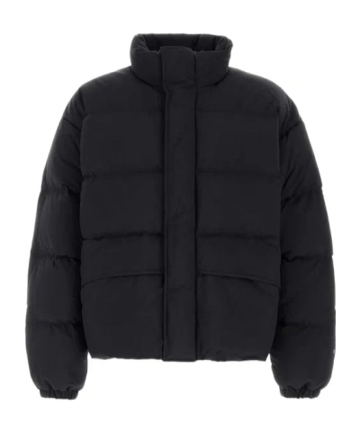 Jil Sander Long-sleeve Stand-collar Down Jacket In Blue