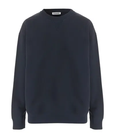 Jil Sander Long-sleeve Sweatshirt In Blue