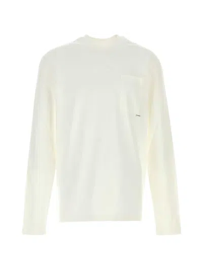 Jil Sander Long-sleeve Cotton T-shirt In White