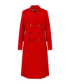 Jil Sander Tailored Coat Back Vent Double Breasted Lapels In Red