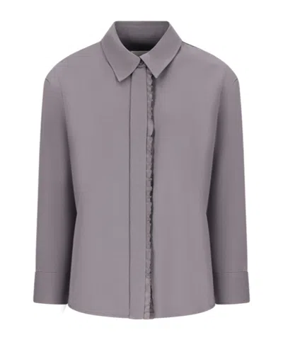 Jil Sander Long-sleeved Shirt In Gray