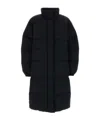 Jil Sander Long-sleeved Stand-up Collar Cotton Coat In Multi