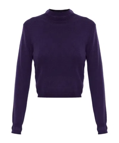 Jil Sander Cashmere Long-sleeve Sweater In Blue