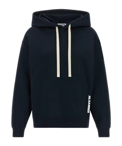 Jil Sander Long-sleeved Sweatshirt In Blue