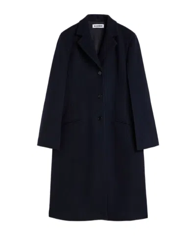 Jil Sander Long-sleeves Coat In Black