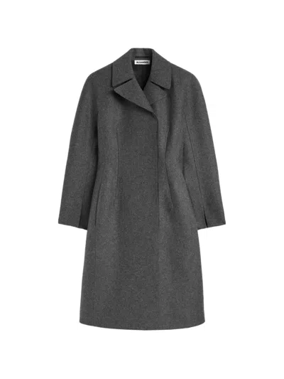 Jil Sander Long-sleeves Coat In Gray