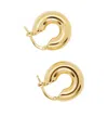 Jil Sander Loop Earrings In Yellow