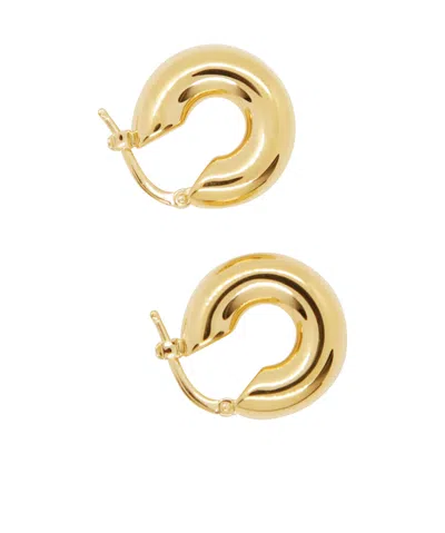 Jil Sander Loop Earrings In Yellow