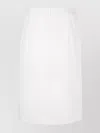 Jil Sander Looped Zip Pocket Skirt In White
