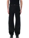 Jil Sander Blue Jeans With Belt Loops And Logo Patch On The Rear In Denim Man