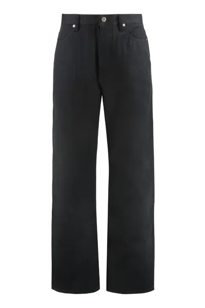 Jil Sander Black Denim Jeans In Blue
