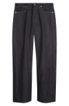 Jil Sander Straight Leg Trousers Belt Loops In Dark Blue