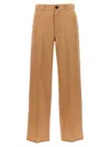 Jil Sander High Waist Wide Leg Trousers With Pockets