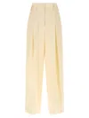 Jil Sander Viscose & Silk Twill Wide Pants In Neutral
