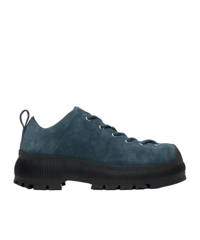 Jil Sander Low-cut Skate Shoes With Front Lace In Black