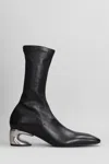 Jil Sander Leather Boot In Black
