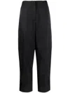 Jil Sander Low-rise Straight Trousers In Black