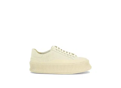 JIL SANDER JIL SANDER PANELLED ROUND-TOE SNEAKERS