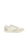 Jil Sander Women White Leather And Suede Moon Sneakers