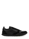 Jil Sander Suede Panel Round Toe Rubber Sole Sneakers