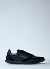Jil Sander Black Nappa Leather And Suede Moon Sneakers In Black