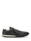 Jil Sander Black Leather Sneakers Men In Multi