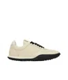 Jil Sander Off-white Low Top Sneakers In Nude