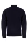 Jil Sander Man Turtleneck Midnight Blue Size 40 Wool In Blue