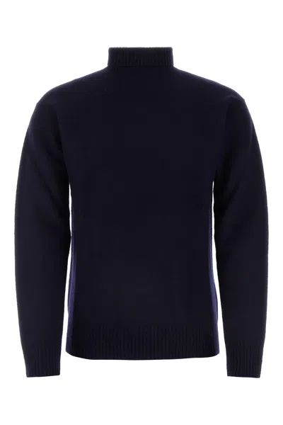 JIL SANDER JIL SANDER MIDNIGHT BLUE WOOL SWEATER