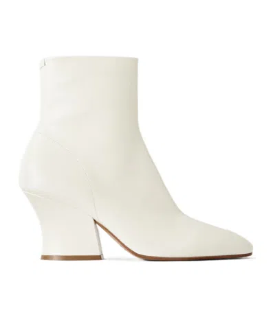 Jil Sander Lune Ankle Boots In White