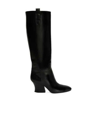 Jil Sander Lune Knee-high Boot In Black