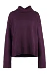 JIL SANDER LUXURIOUS PURPLE CASHMERE SWEATER FOR WOMEN