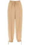 JIL SANDER LUXURIOUS SATIN DRAWSTRING PANTS FOR A CHIC AND SPORTY LOOK