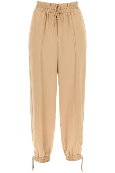JIL SANDER LUXURIOUS SATIN DRAWSTRING PANTS FOR A CHIC AND SPORTY LOOK