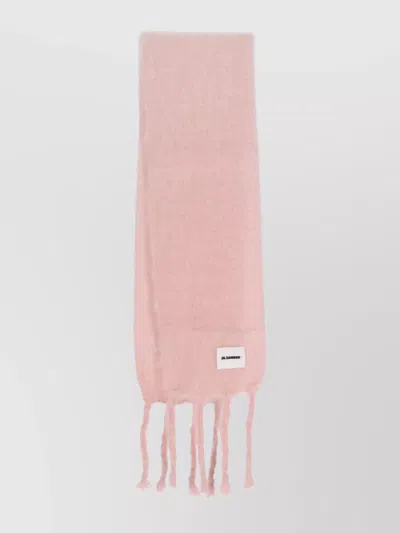 Jil Sander Luxurious Soft Fringed Edge Scarf