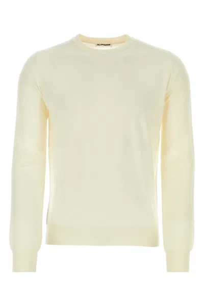 JIL SANDER JIL SANDER IVORY WOOL SWEATER