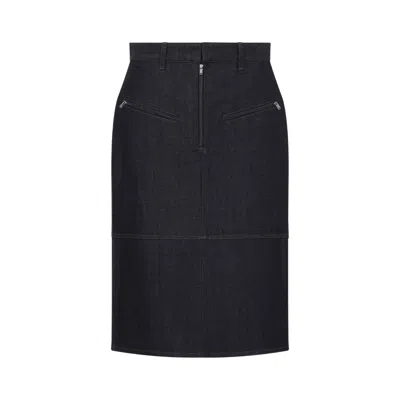 Jil Sander Magnet Grey Cotton Skirt