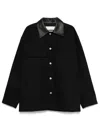 Jil Sander Cotton Twill Jacket In Black