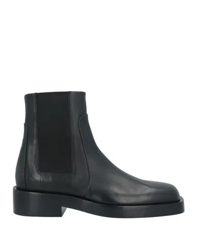Jil Sander Man Ankle Boots Black Size 11 Calfskin