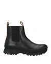 Jil Sander Stivaletti Vibram Uomo Pelle Nero In Black