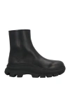 Jil Sander Man Ankle Boots Black Size 9 Leather In Black