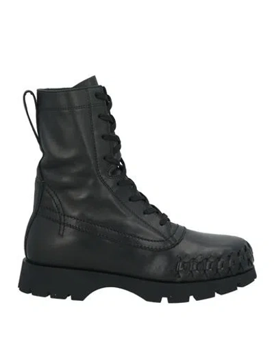 Jil Sander Man Ankle Boots Black Size 9 Leather