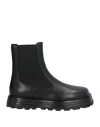 Jil Sander Square-toe Leather Ankle Boots In Black