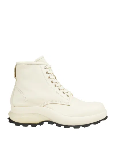 Jil Sander Ankle Boots In White