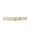 Jil Sander Man Belt Beige Size Onesize Textile Fibers, Calfskin