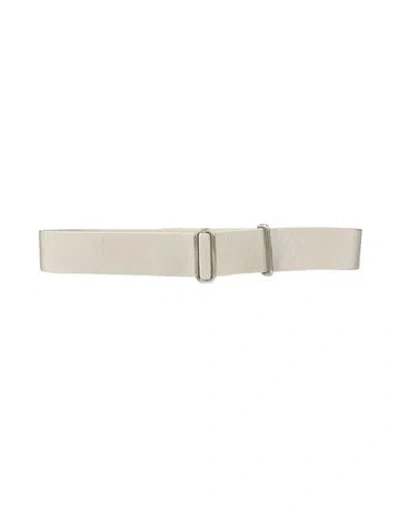 Jil Sander Man Belt Beige Size Onesize Textile Fibers, Calfskin