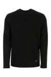 Jil Sander Cotton Crew Neck T-shirt With Long Sleeves In Black