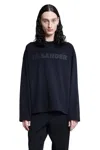 Jil Sander Maglia A Maniche Lunghe Con Logo In Black